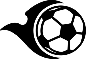 Soccer Ball Motion Outline PNG image