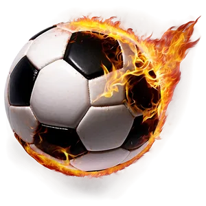 Soccer Ball On Fire PNG Gkq92 PNG
