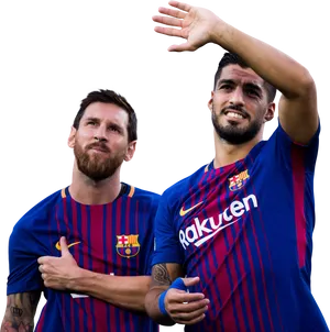 Soccer Duo Celebration PNG image
