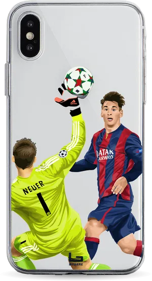 Soccer Goalkeeper Save Phone Case PNG image