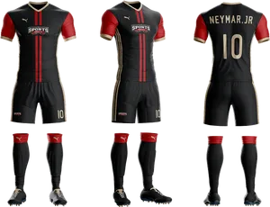 Soccer Kit Mockup Neymar Jr10