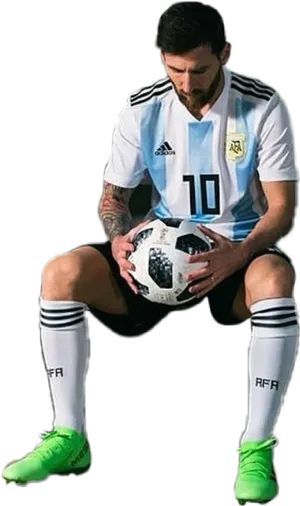 Soccer_ Player_ Contemplating_ Strategy PNG image