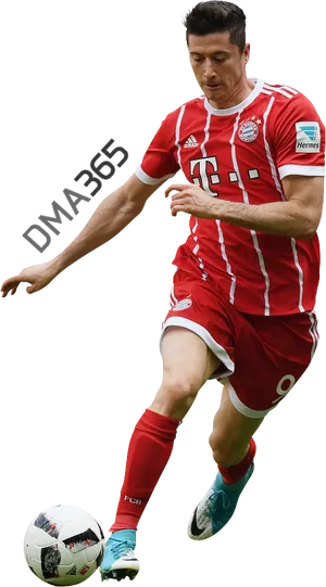 Soccer_ Player_in_ Action PNG image