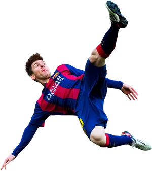 Soccer_ Player_ Mid_ Air_ Kick.png PNG image