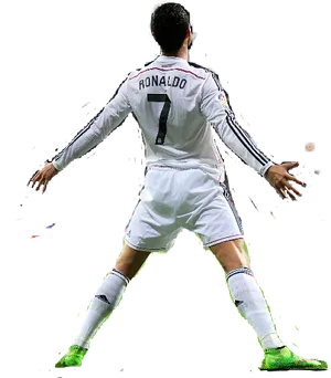 Soccer_ Player_ Number_7_ Action_ Pose PNG image