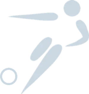 Soccer Player Silhouette Graphic