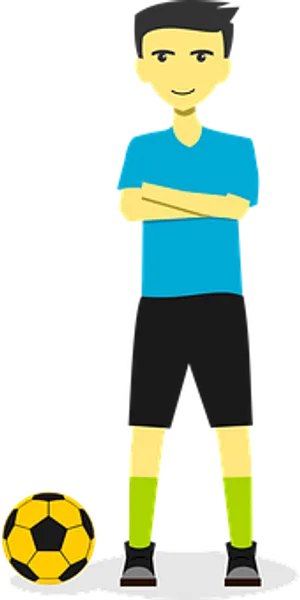 Soccer Player Vector Illustration