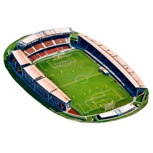 Soccer Stadium Aerial View PNG 06252024