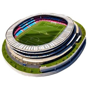 Soccer Stadium Aerial View PNG 60