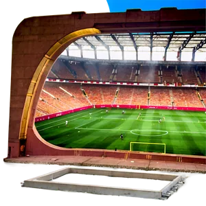 Soccer Stadium Clear Blue Sky Day PNG 06252024 PNG