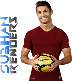 Soccer_ Star_ Holding_ Ball PNG