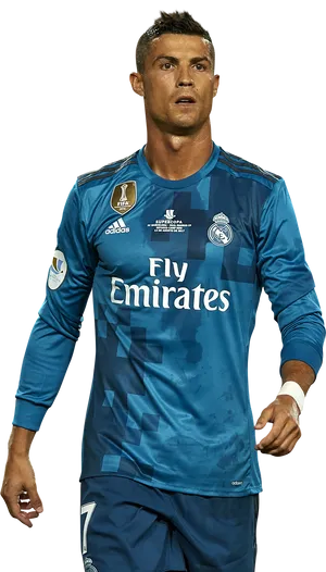 Soccer_ Star_in_ Blue_ Kit PNG