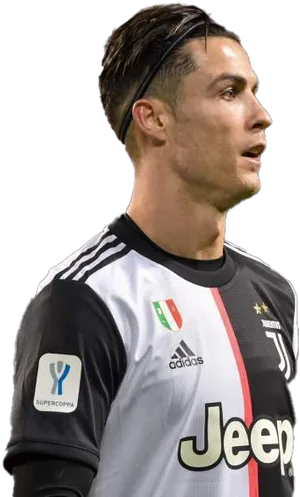 Soccer_ Star_in_ Juventus_ Kit PNG