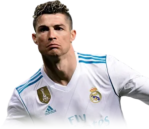 Soccer_ Star_in_ White_ Kit PNG
