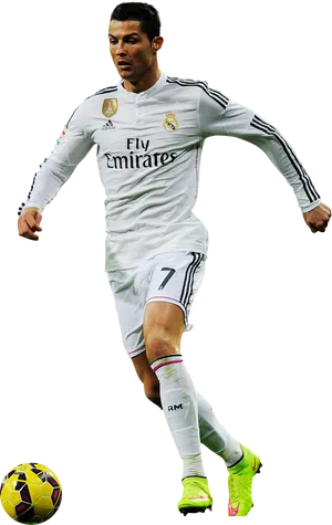 Soccer_ Star_ Ronaldo_ Action_ Shot.png PNG