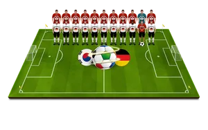 Soccer Team Formation Illustration