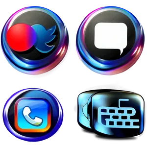 Social Media Button PNG Sem61