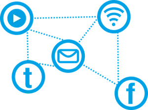 Social Media Connectivity Graphic