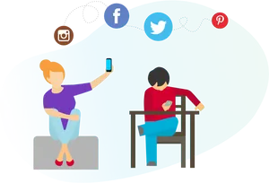 Social Media Connectivity Illustration