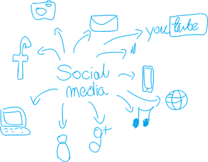 Social Media Connectivity Illustration