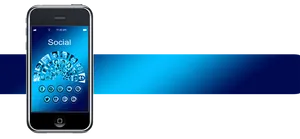 Social Media Connectivity Smartphone PNG