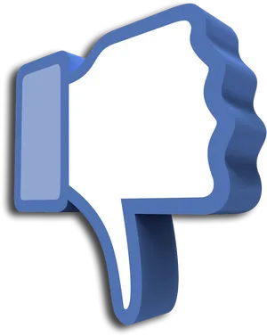 Social Media Dislike Thumb Down PNG image