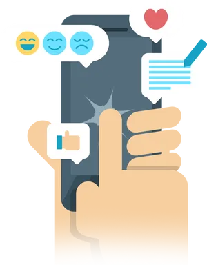 Social Media Engagement Illustration
