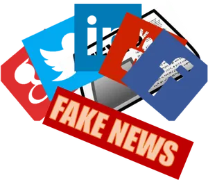 Social Media Fake News Concept