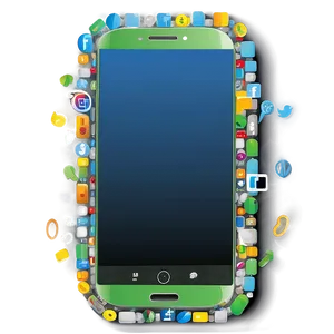 Social Media Friendly Smartphone PNG Xiw