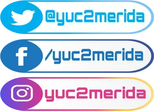 Social Media Handles Yuc2 Merida PNG image