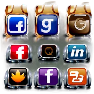 Social Media Icons For Apps PNG 05252024