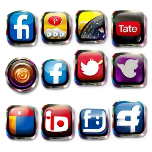 Social Media Icons For Bloggers PNG Gpm12