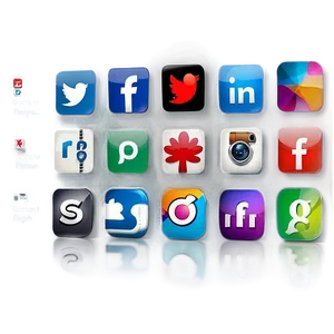 Social Media Icons For Business PNG Isi