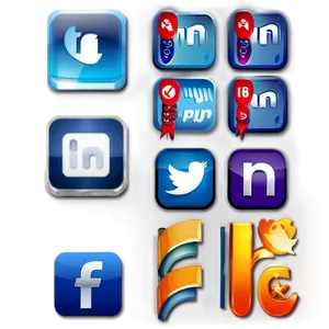 Social Media Icons For Business PNG Vrb2