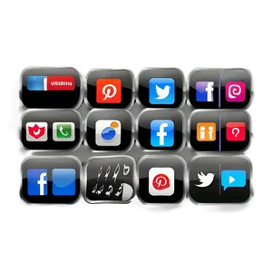 Social Media Icons For Corporate Sites PNG Drq PNG