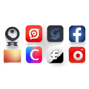 Social Media Icons For Dark Mode PNG Qtk31
