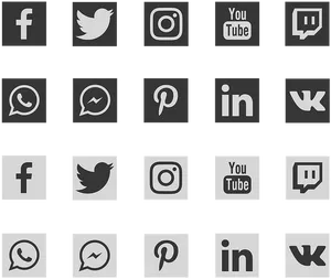 Social Media Icons Pattern PNG image