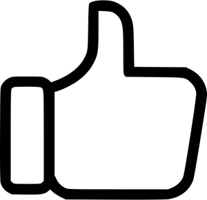 Social Media Like Icon Outline PNG image