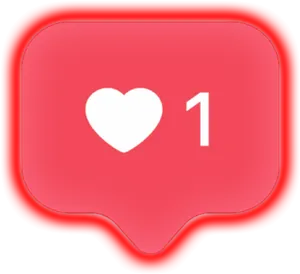 Social Media Like Notification Icon PNG image