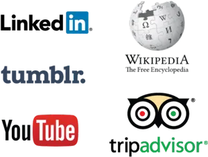 Social Media Logos Collage PNG image