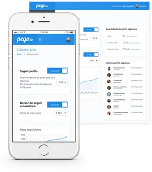 Social Media Management App Interface PNG