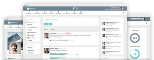 Social Media Management Platform Interface PNG image