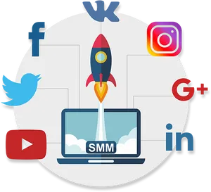 Social Media Marketing Launch Graphic