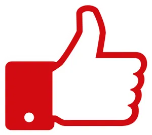 Social Media Thumb Up Icon PNG image