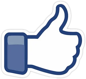 Social Media Thumbs Up Icon PNG image