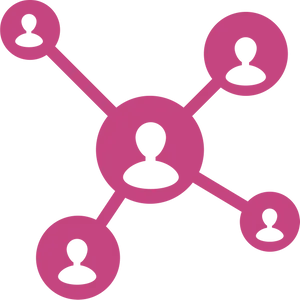 Social Network Connection Graphic PNG image