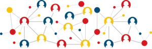 Social Network Connections Graphic PNG image