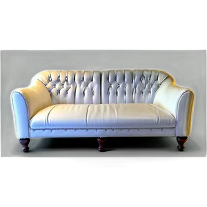 Sofa With Detailed Stitching Png 05252024 PNG image