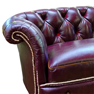 Sofa With Detailed Stitching Png 54 PNG image