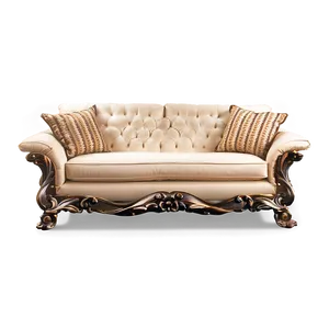 Sofa With Metal Accents Png 05252024 PNG image